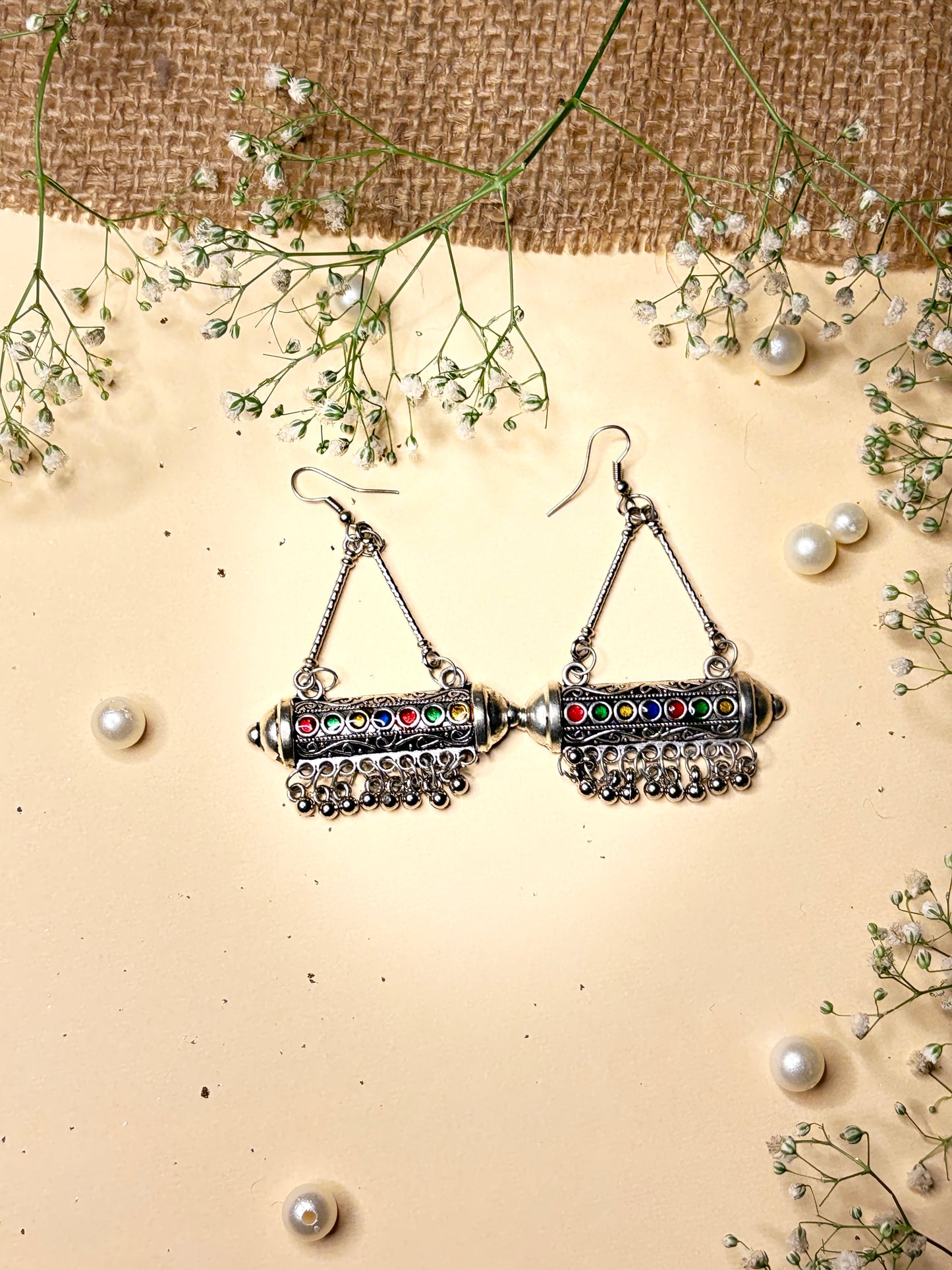 Inara Oxidised Earrings