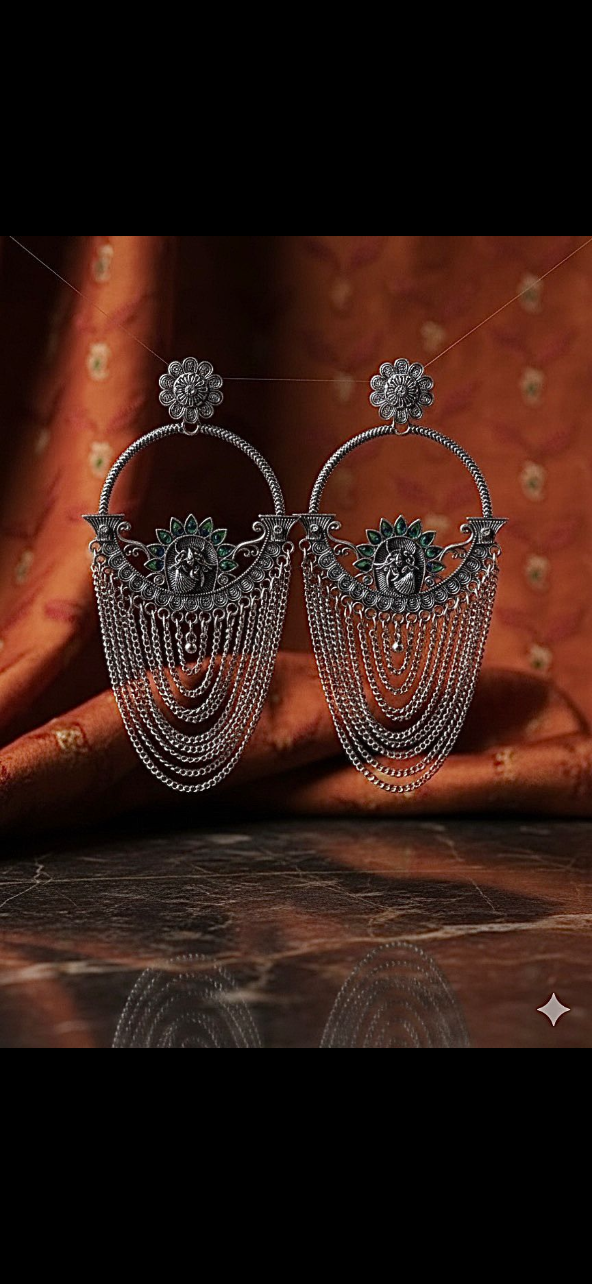 Rajsi Oxidized Earrings – The Touch of Royal Elegance