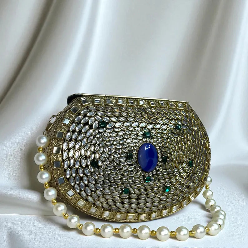 AFSANA - Metallic Hand Bag