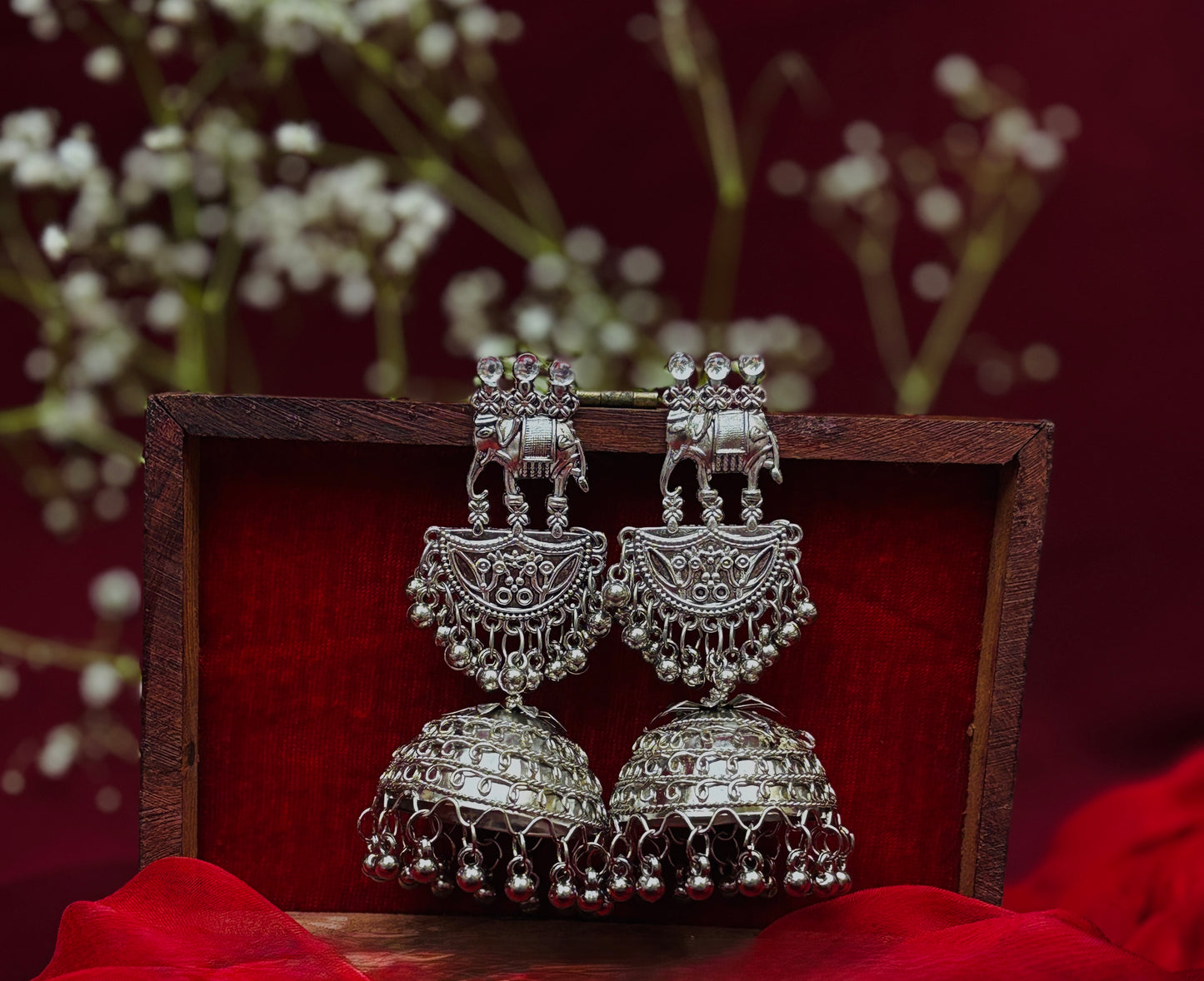 Gulnaz oxidised Jhumka