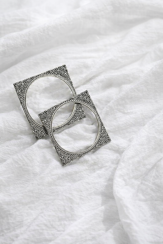 Riza Oxidised Kada (Set of 2)