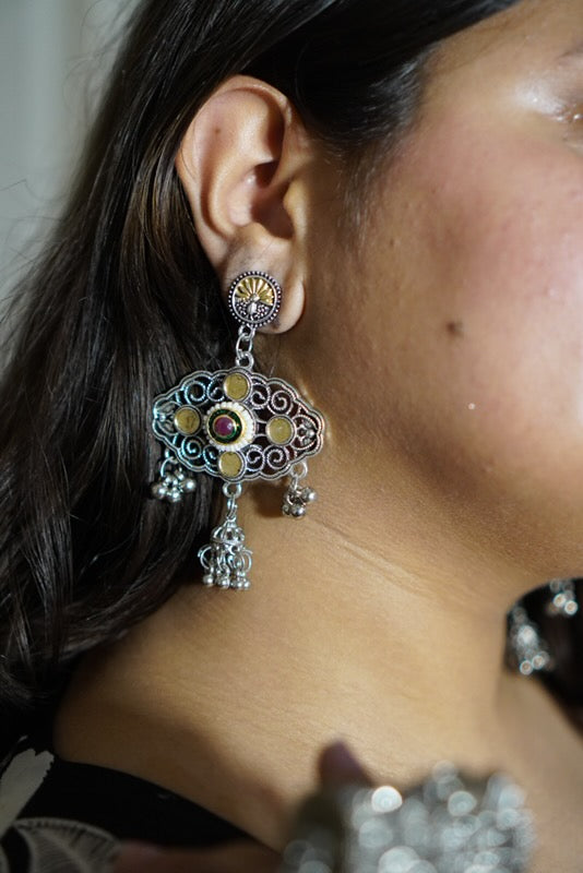 Zehra Oxidised earrings