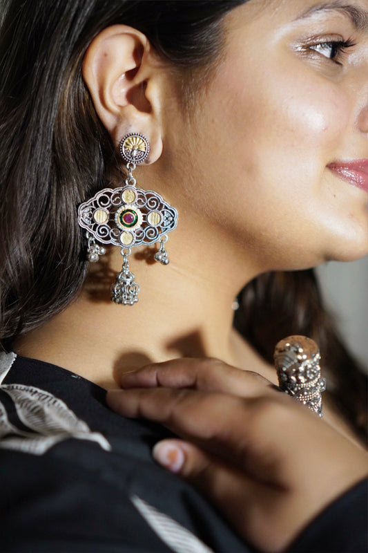 Zehra Oxidised earrings