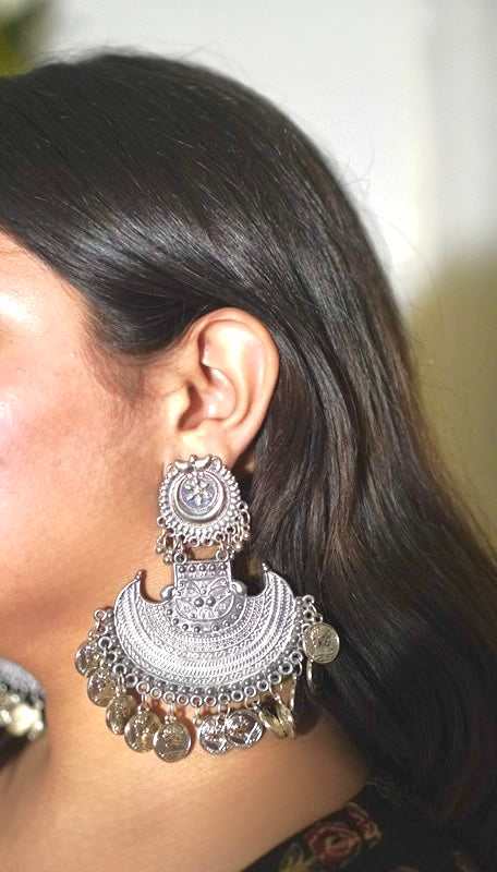 Zikar Oxidised Earrings