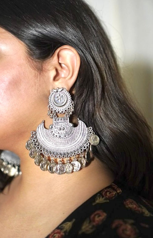 Zikar Oxidised Earrings