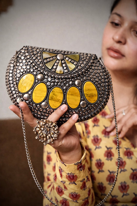 ADAA - Metallic Oxidised Sling Bag