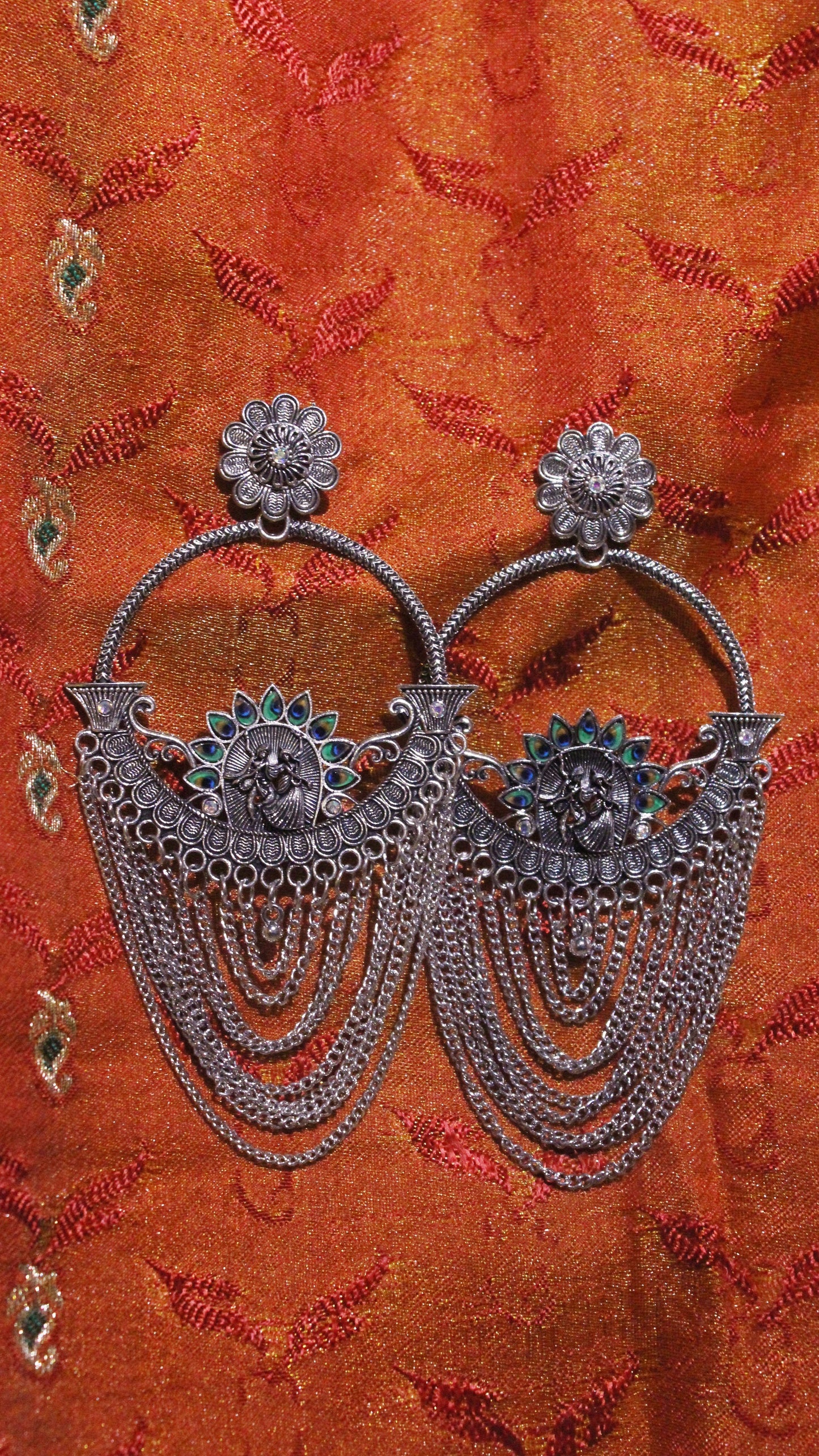Rajsi Oxidized Earrings – The Touch of Royal Elegance