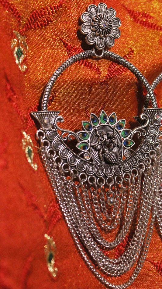 Rajsi Oxidized Earrings – The Touch of Royal Elegance